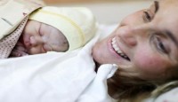 Ukraine maternity ward, newborn Katya br...